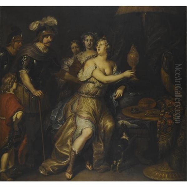 Sophonisba Receiving The Chalice Oil Painting by Kaspar Jacob Opstal the Younger