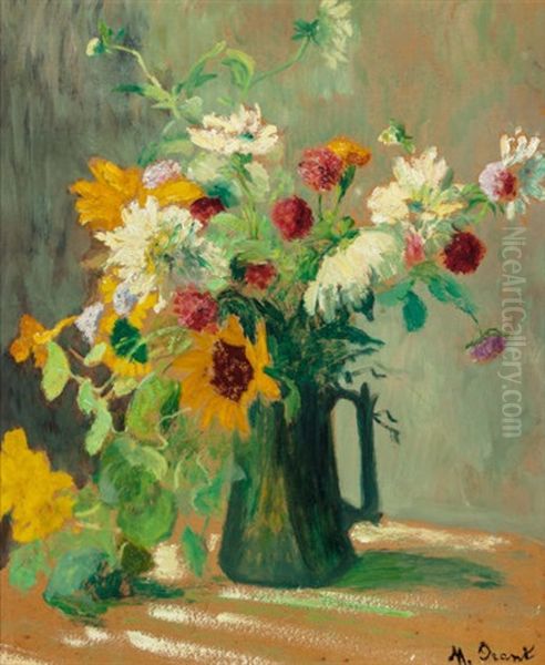 Still Life With Flowers Oil Painting by Marthe Orant