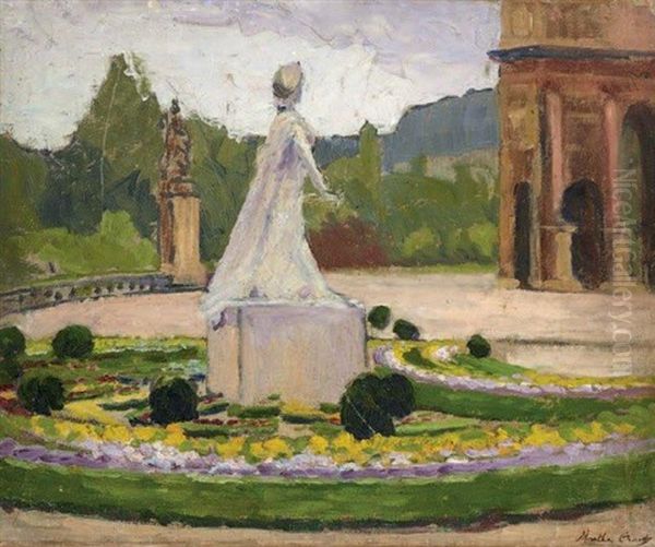 Le Jardin Des Tuileries Oil Painting by Marthe Orant