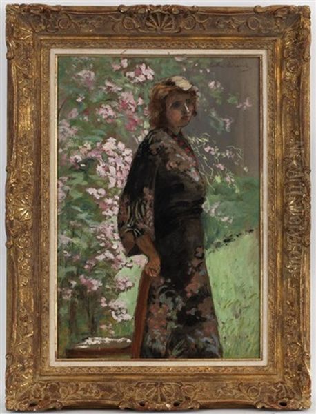 Femme Au Kimono Oil Painting by Marthe Orant