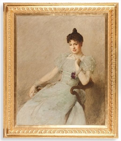 The Portrait Of Alice Fairfax Rhodes Oil Painting by Sir William Quiller Orchardson