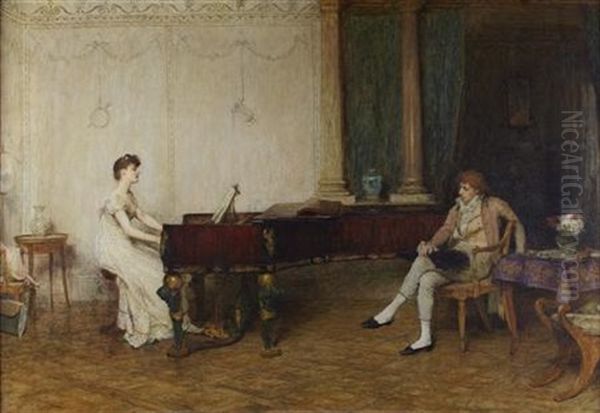 Falling On Deaf Ears Oil Painting by Sir William Quiller Orchardson