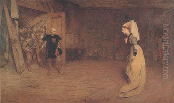 Talbot And The Countess Of Auvergne Oil Painting by Sir William Quiller Orchardson