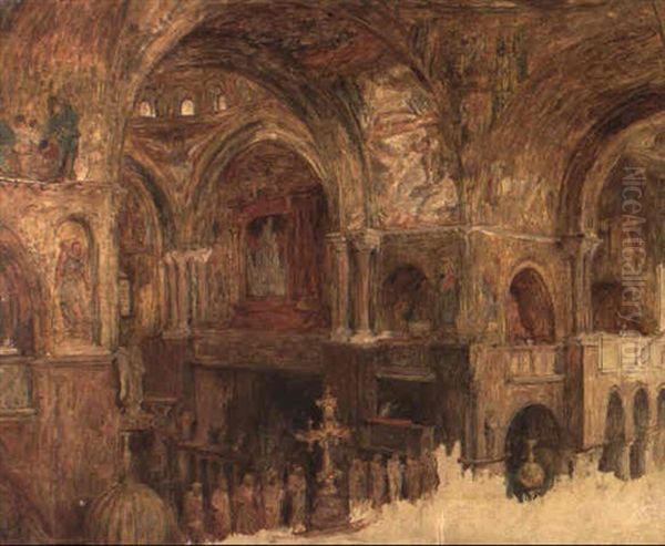 The Interior Of St. Mark's, Venice Oil Painting by Sir William Quiller Orchardson