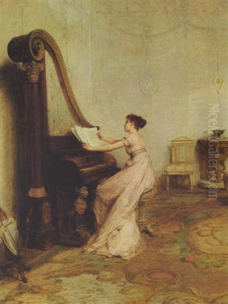 Music When Soft Voices Die, Vibrates In The Memory Oil Painting by Sir William Quiller Orchardson