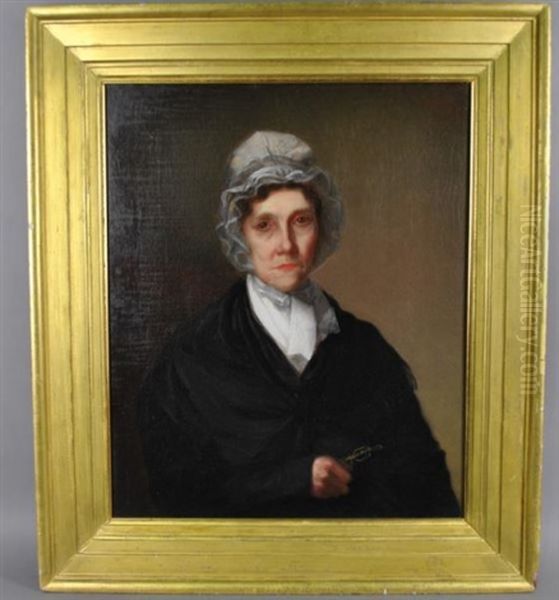 A Portrait Of A Victorian Lady Oil Painting by Joseph Biays Ord