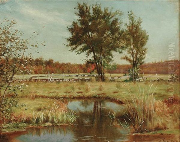 Summer Landscape Oil Painting by Alfred T. Ordway