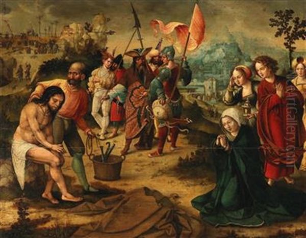 A Scene From The Passion Of Christ Oil Painting by Bernaert (Barend) van Orley