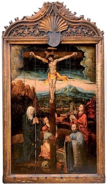 Golgotha Oil Painting by Bernaert (Barend) van Orley