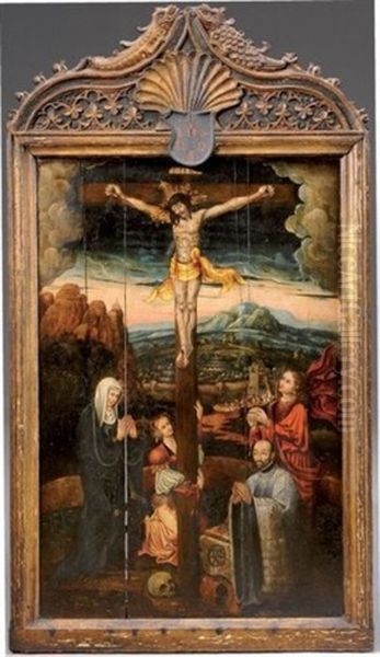 Golgotha Oil Painting by Bernaert (Barend) van Orley