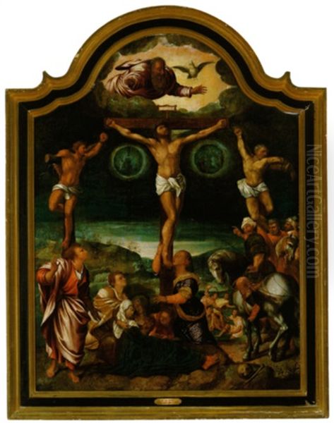 Die Kreuzigung Christi Oil Painting by Bernaert (Barend) van Orley