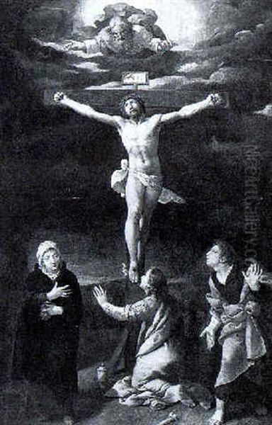 The Crucifixion Oil Painting by Bernaert (Barend) van Orley