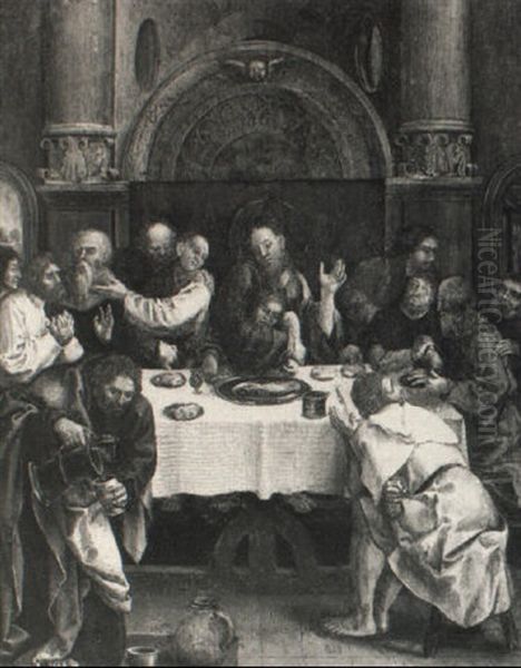 The Last Supper Oil Painting by Bernaert (Barend) van Orley