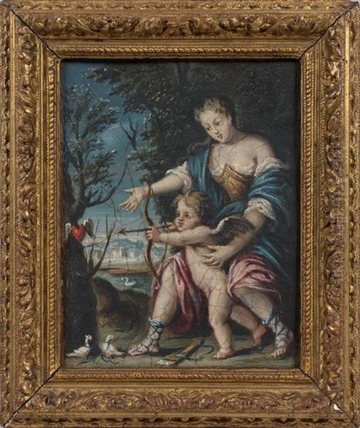 Diane Et Cupidon Dans Un Paysage Oil Painting by Richard van Orley