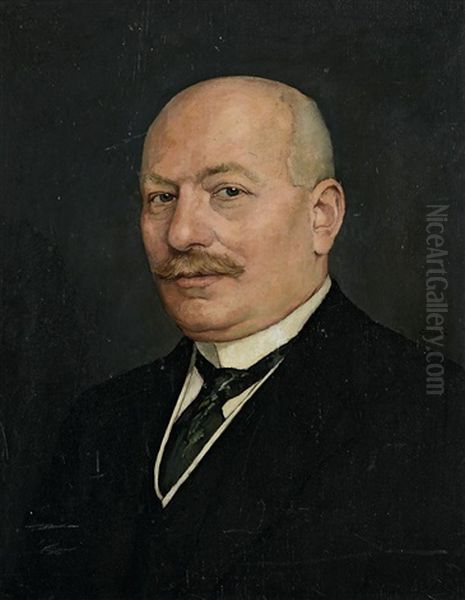 Portrait Eines Mannes Oil Painting by Emil Orlik