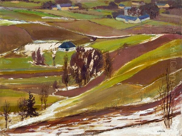 Jesenik Oil Painting by Emil Orlik