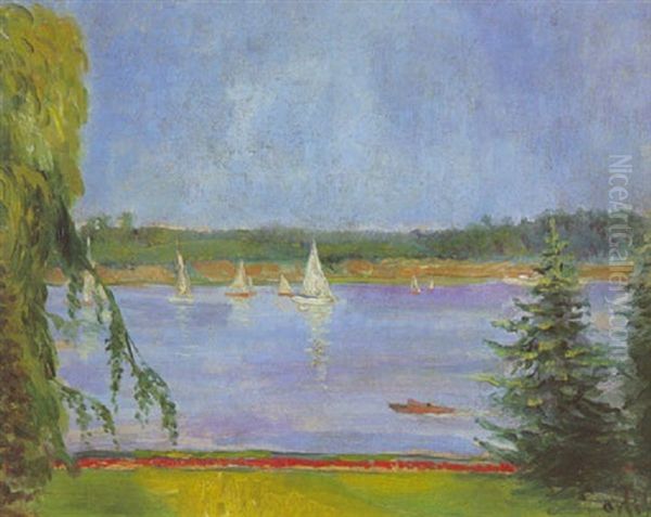 Seelandschaft, Moglicherweise Bei Berlin by Emil Orlik