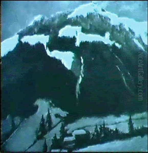 Winter Im Gebirge Oil Painting by Emil Orlik