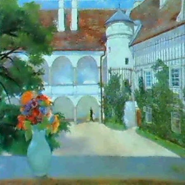 Ein Sommertag, Schloss Oslawan Oil Painting by Emil Orlik