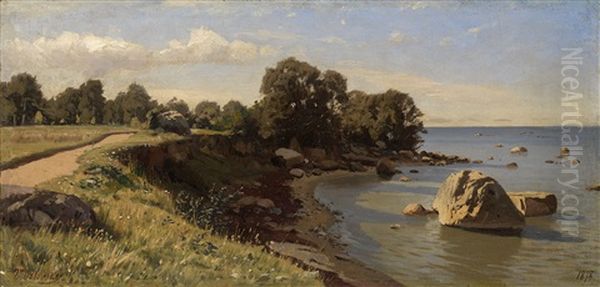 Summer Day By The Sea Oil Painting by Vladimir Donatovitch Orlovsky