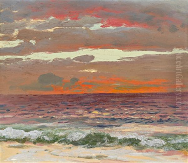 Blick Auf Das Meer Oil Painting by Vladimir Donatovitch Orlovsky