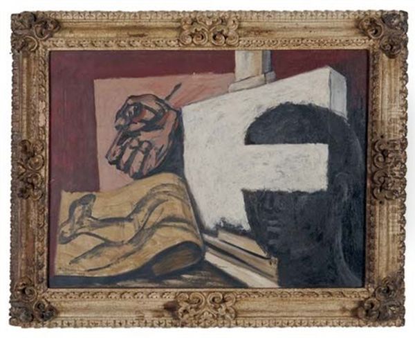 Naturaleza Muerta - Autorretrato Oil Painting by Jose Clemente Orozco