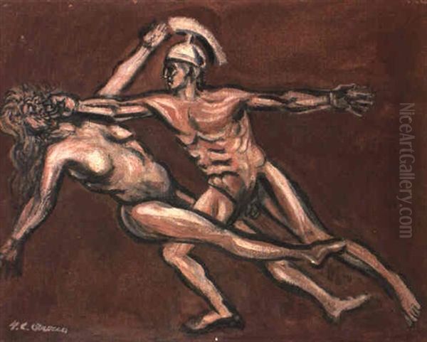 Discordia Oil Painting by Jose Clemente Orozco