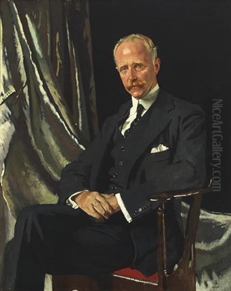 Portrait Of Vivien Hugh Smith (1867-1956), Later First 1st Baron Bicester Of Tusmore Park, 1919 Oil Painting by Sir William Orpen