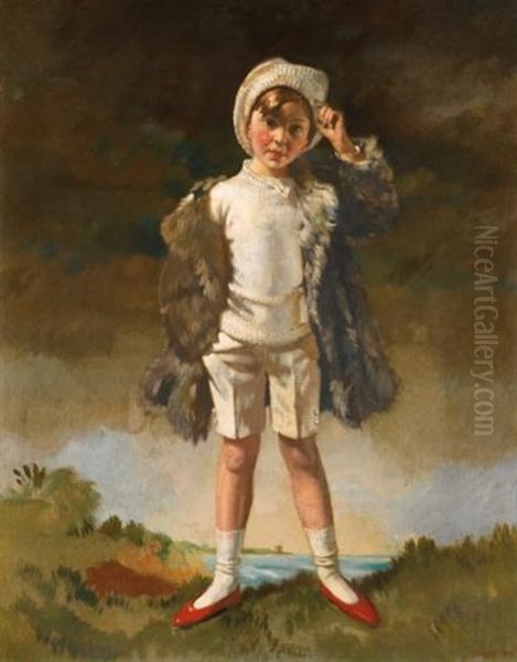 Noll, Son Of Oliver St. John Gogarty Oil Painting by Sir William Orpen