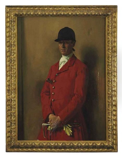 Portrait Of Captain Marshall Roberts, Master Of The South Notts Foxhounds Oil Painting by Sir William Orpen