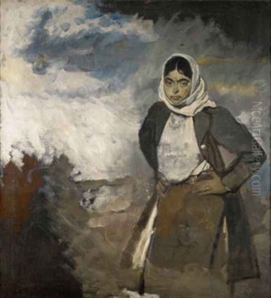 Portrait Of Edith Oil Painting by Sir William Orpen