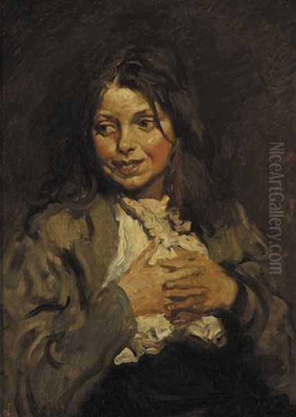 The Beggar Girl Oil Painting by Sir William Orpen