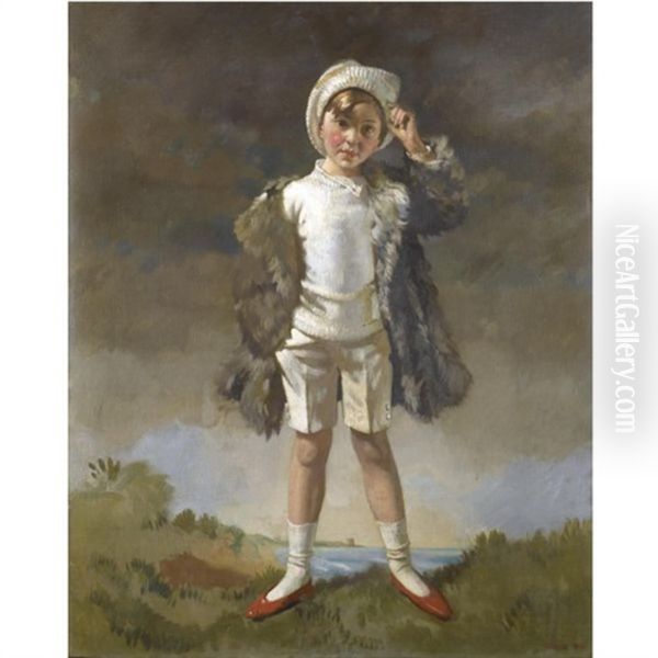 Noll; Son Of Oliver St. John Gogarty Oil Painting by Sir William Orpen