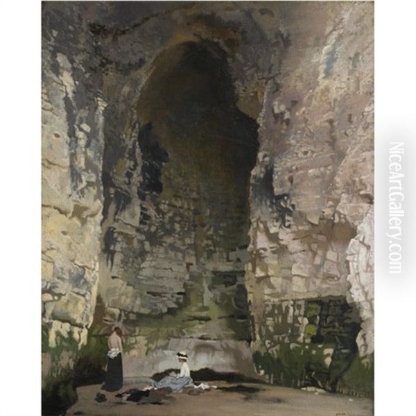 Digby Cave No. 1 Oil Painting by Sir William Orpen