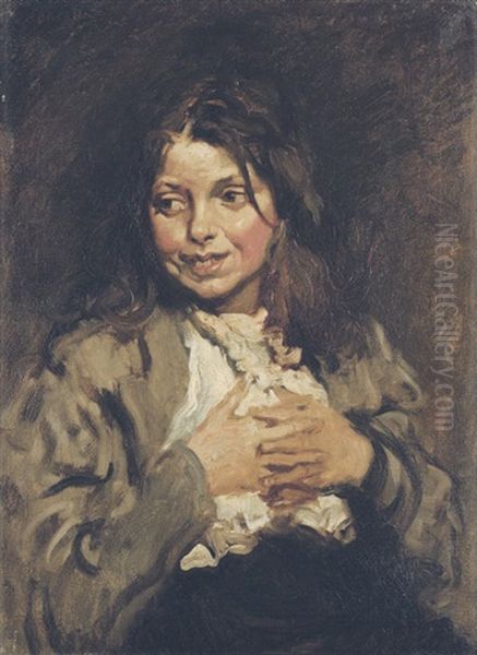 The Beggar Girl Oil Painting by Sir William Orpen