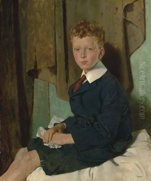 Portrait Of Mr. John Drum, Jr. Oil Painting by Sir William Orpen