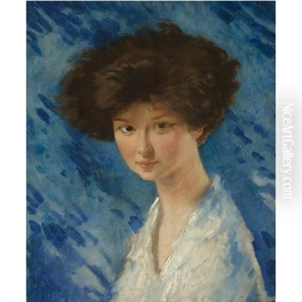 Lady Evelyn Herbert Oil Painting by Sir William Orpen