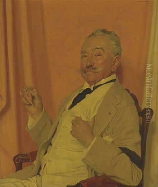 Portrait Of Roland Knoedler Oil Painting by Sir William Orpen