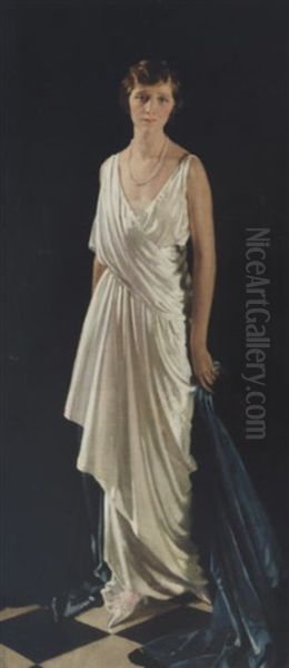 Portriat Of Mrs. Oscar Lewisohn, Nee Edna May Oil Painting by Sir William Orpen