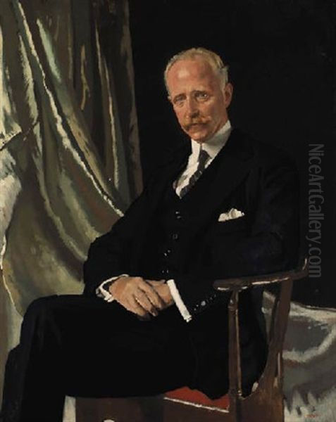 Portrait Of Vivian Hugh Smith, Later 1st Baron Bicester Of Tusmore Park Oil Painting by Sir William Orpen