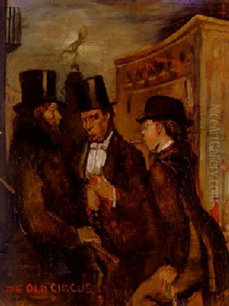 The Old Circus: The Three Musketeers Oil Painting by Sir William Orpen