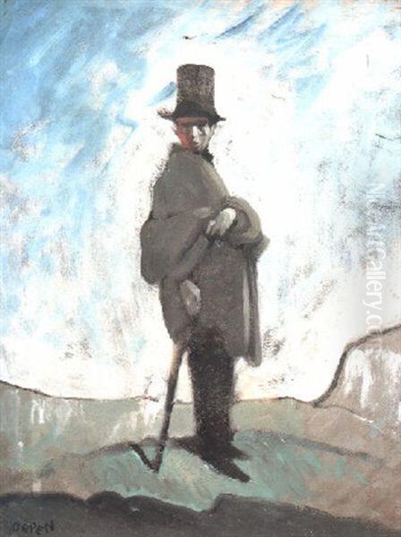 A Young Man Looking Out On The World Oil Painting by Sir William Orpen