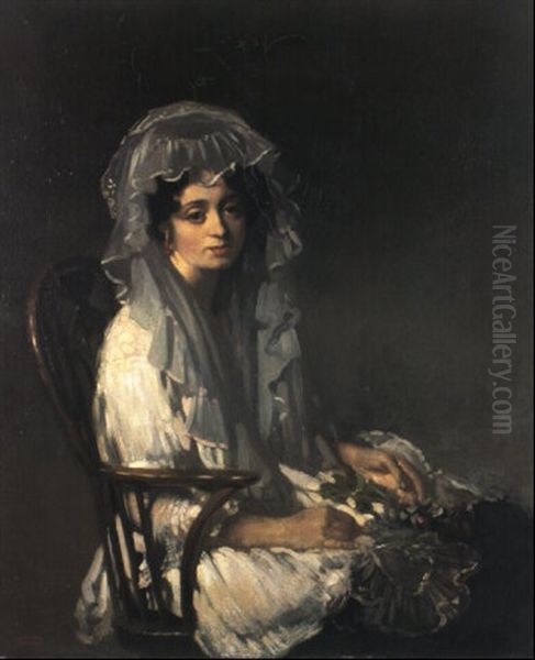 Portrait Of A Spanish Lady Oil Painting by Sir William Orpen