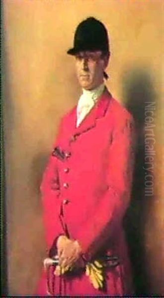 A Portrait Of Captain Marshall Roberts, Master Of The       Fox Hounds (painted In 1926) Oil Painting by Sir William Orpen