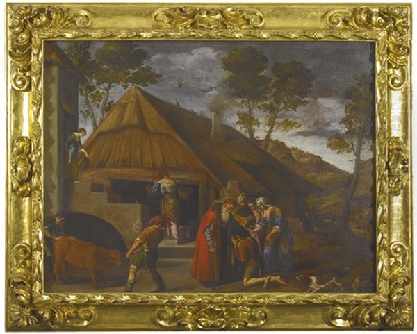 Departure Of The Prodigal Son; Return Of The Prodigal Son Oil Painting by Pedro Orrente