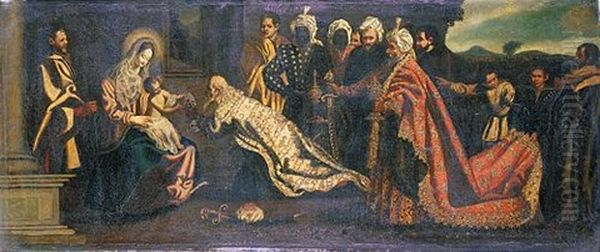 The Adoration Of The Magi Oil Painting by Pedro Orrente