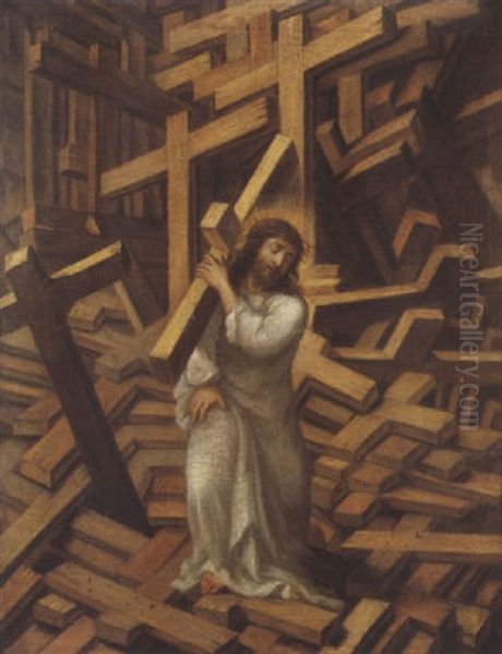 Le Christ Portant Sa Croix Oil Painting by Lelio Orsi