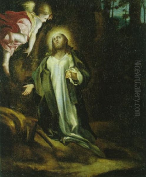 Christus Im Garten Von Gethsemane Oil Painting by Lelio Orsi