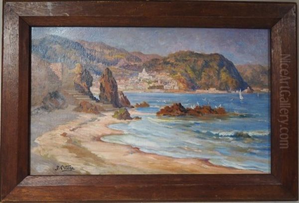 La Plage De Stora, Algerie Oil Painting by Jose Benito Ortega