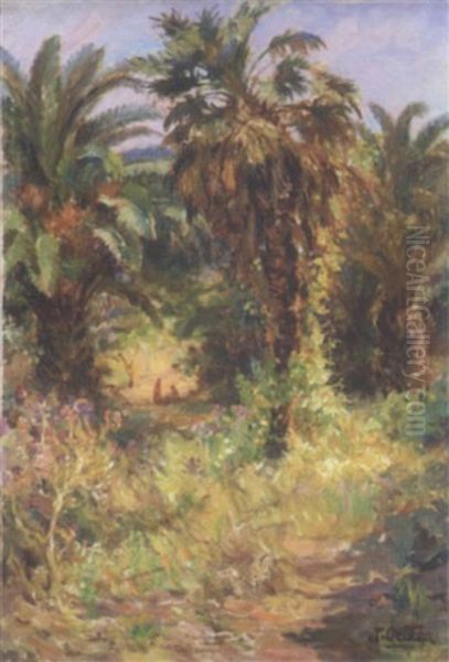 Le Jardin D'essais Oil Painting by Jose Benito Ortega